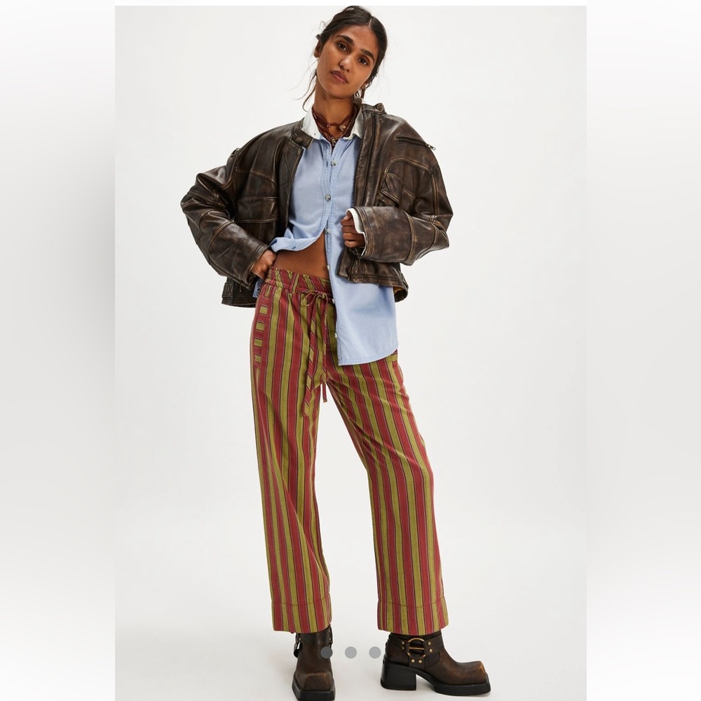 Free People Marielle pull on stripe pants